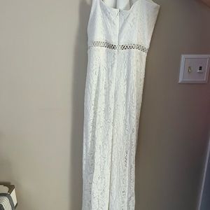 White lace jumpsuit